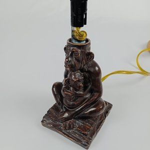 Vintage Mother Chimpanzee And Baby Night Light.